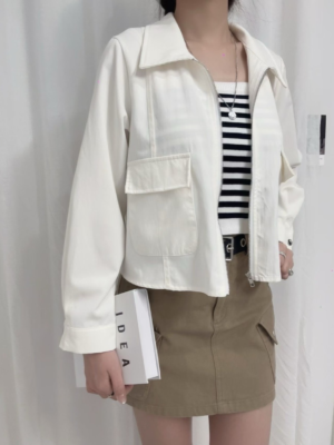 【九月🍂NEW IN】🇰🇷 間條背心連大口袋外套套裝