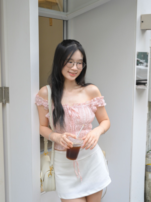 【九月NEW IN】🇹🇭 2 way 著法透膚蝴蝶結上衣