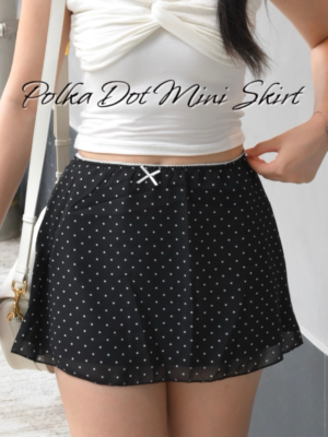 【九月NEW IN】🇹🇭蝴蝶結波點迷你裙 Polka Dot Mini Skirt