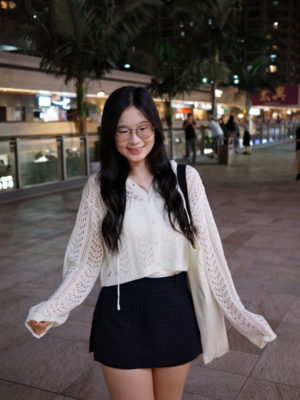 【十月🍂NEW IN】Premium🇰🇷 薄通花連帽外套 Eyelet Knit Hooded Cardigan